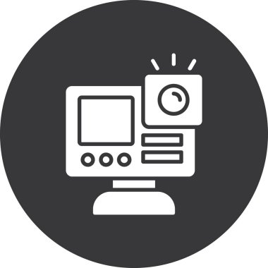 izleyici simgesi, vektör illüstrasyonu