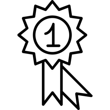 Madalya simgesi, basit tarzı