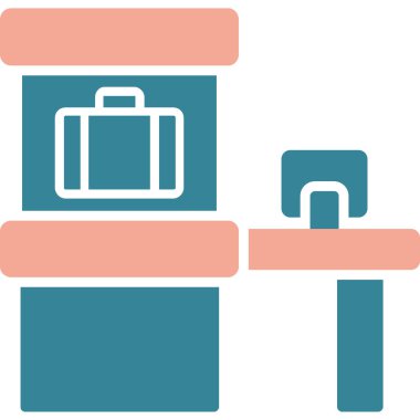 Bagaj simge vektör çizim