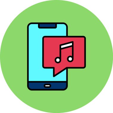 telefon ve mobil uygulama simgesi. Basit ve düz tasarım. vektör illüstrasyonu.