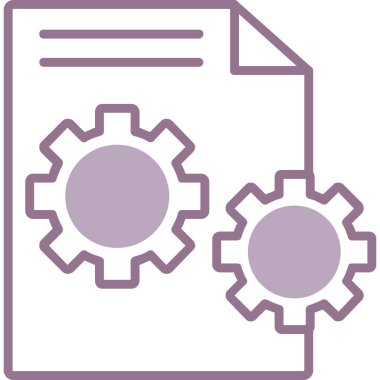 Dişliler. Web simgesi basit illüstrasyon