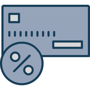 Kredi kartı vektör simgesi