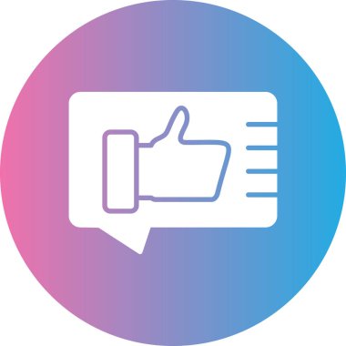 başparmak vektör simgesi modern basit tasarım illüstrasyonu