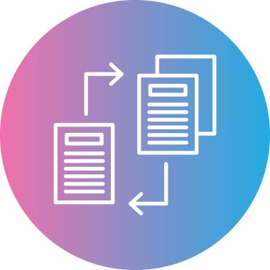 Belge simgesinin vektör illüstrasyonu