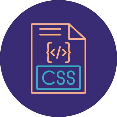 dosya biçimi simgesi, vektör illüstrasyonu