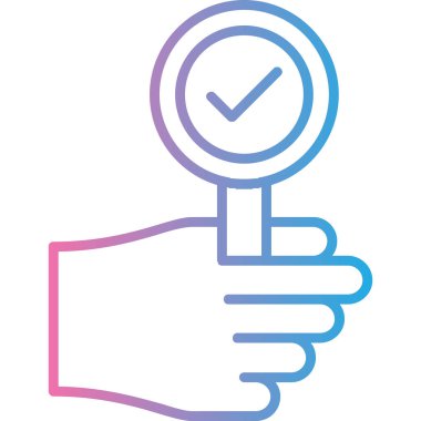 işaret simgesini işaretle, vektör illüstrasyonu