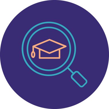 Arama simgesinin vektör illüstrasyonu