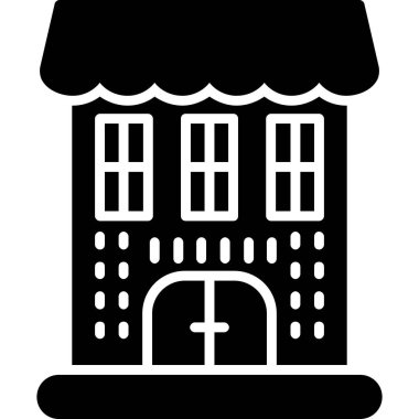 Dükkan. Web simgesi basit illüstrasyon