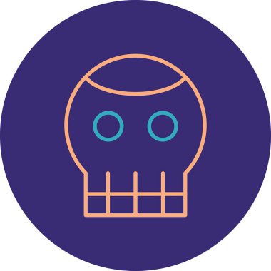 kafatası simgesi modada izole edilmiş arkaplan