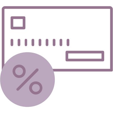 İndirim simgesi, basit vektör illüstrasyonu