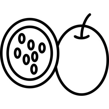 Meyve. Web simgesi basit illüstrasyon