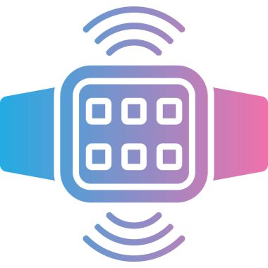 smartwatch simgesinin vektör illüstrasyonu