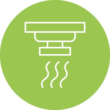 sıcak buhar vektör çizgisi simgesi