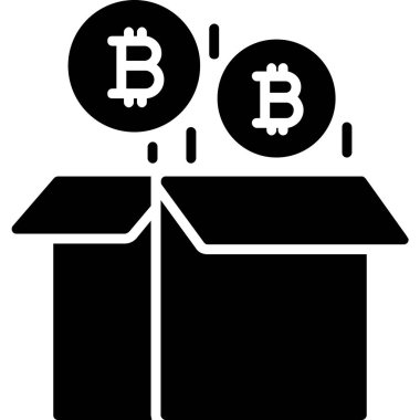 bitcoin. Web simgesi basit tasarım