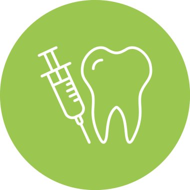 diş hekimi simge vektör çizim