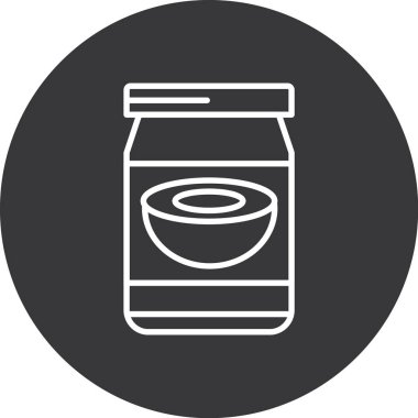 Kavanoz simgesi, basit vektör illüstrasyonu