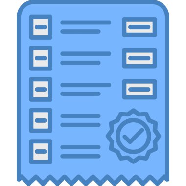 Belge. Web simgesi basit illüstrasyon