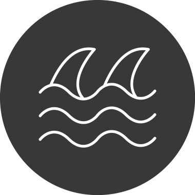 Köpekbalığının vektör çizimi