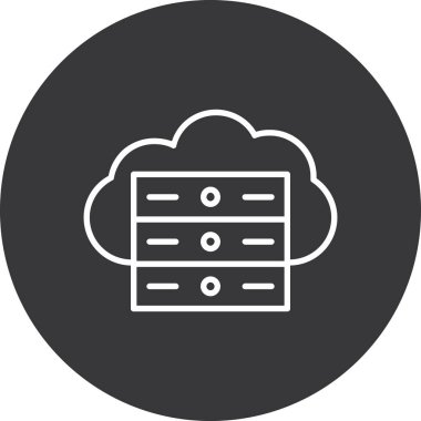 Moda biçimi izole edilmiş arkaplanda bulut hesaplama simgesi