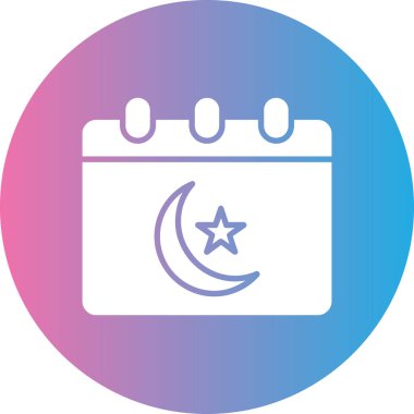 Moda olan basit izole edilmiş arkaplanda ay simgesi