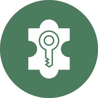 Anahtar simgesi vektör illüstrasyonu