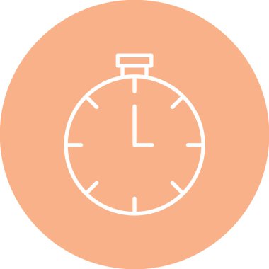 Soyut arkaplanda zaman simgesi izole edildi