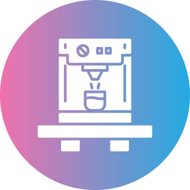 kahve makinesi simgesini, vektör çizim