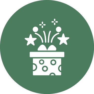 Hediye. Web simgesi basit illüstrasyon