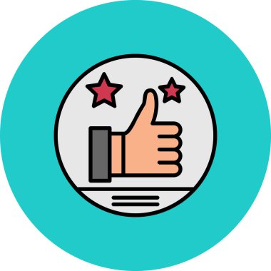 başparmak vektör illüstrasyon simgesi