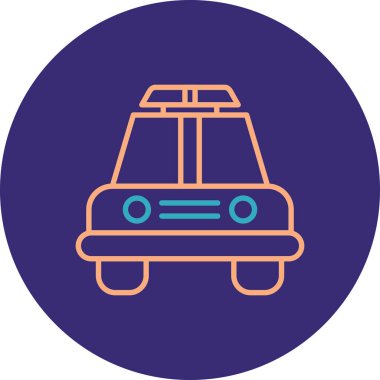 Taksiyle. Web simgesi basit illüstrasyon