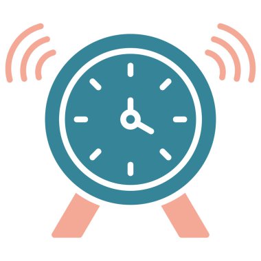 Saat simgesi, vektör illüstrasyonu