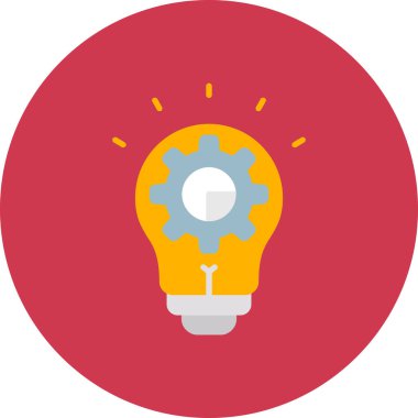 Bir fikrim var. Web simgesi basit tasarım