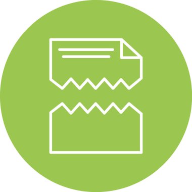 Dosya biçim simgesinin vektör illüstrasyonu