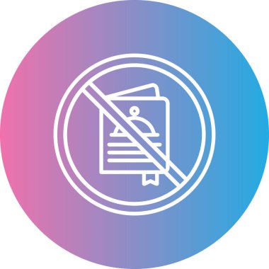 İşaret simgesi yok, vektör illüstrasyonu