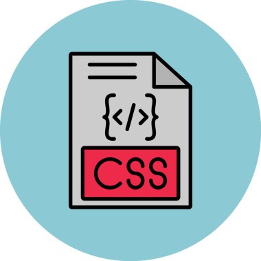 dosya biçimi simgesi, vektör illüstrasyonu