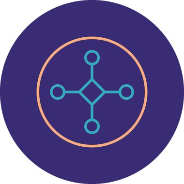 Modern bir simgenin vektör illüstrasyonu