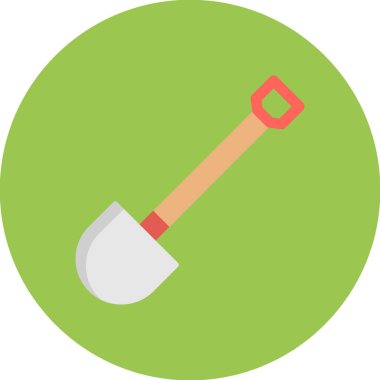 Kürek. Web simgesi vektör illüstrasyonu