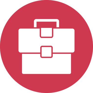 Evrak çantası. Web simgesi vektör illüstrasyonu