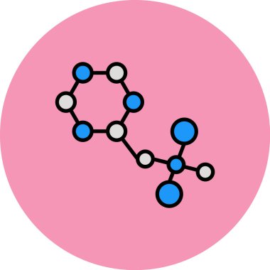 vector illustration of a molecule icon