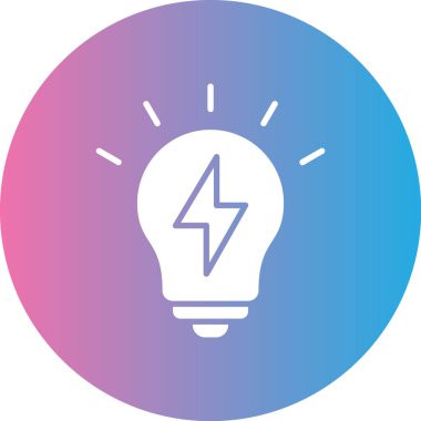 ampul simgesi, vektör illüstrasyonu