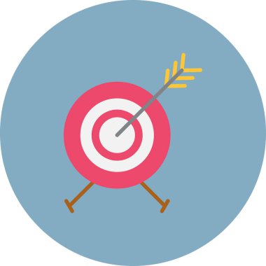 okçuluk vektör simgesi modern illüstrasyon