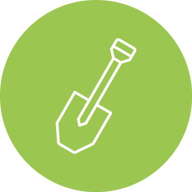 Kürek simgesinin vektör illüstrasyonu