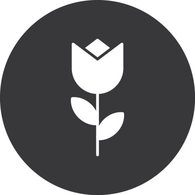 Çiçeğin Vektör İllüstrasyonu, Basit Simge