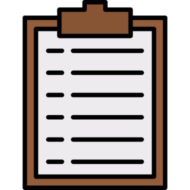 Pano simgesi renk ana hatları vektörü