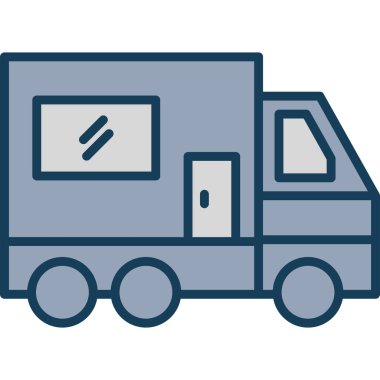 Teslimat. Web simgesi basit illüstrasyon