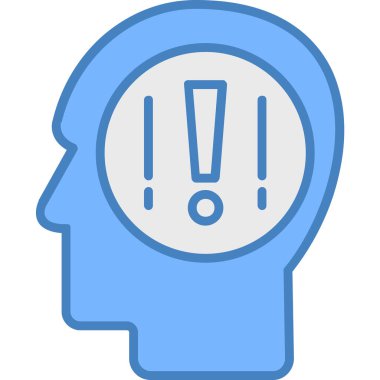 Ünlem işareti simgesi. Web için ünlem işareti vektör simgelerinin özet çizimi