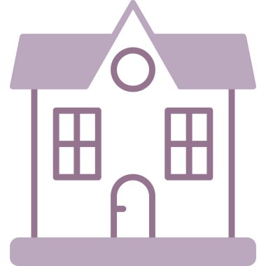 Ev. Web simgesi basit illüstrasyon