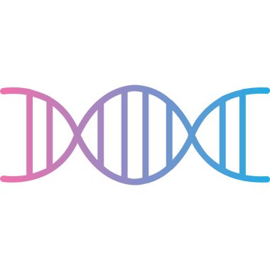 DNA molekülü vektör simgesi