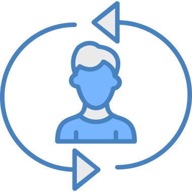 Çağrı merkezi simgesi. dış hat müşteri merkezi vektör rengi düz izole