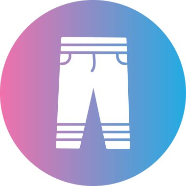 Pantolon. Web simgesi basit illüstrasyon